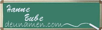 Hanne Bube Visitenkarte
